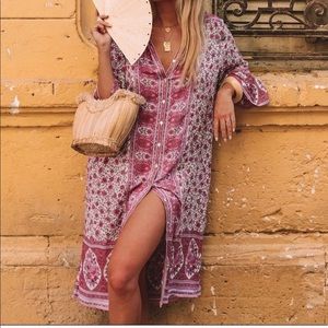 Jasmine Midi Tunic Lilac Dress